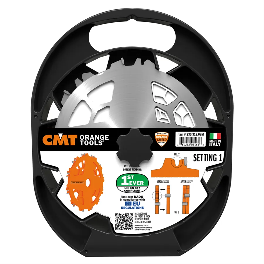 CMT Dado Pro blade set - D203x6,2-20 d30 Z12 HW