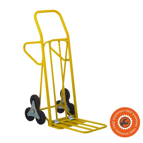 Carrello Ravendo CLM 200C per scale, con piastra da 160/520 mm, ruote solide da 160 × 40 mm e portata 200 kg.