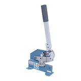 Bernardo Cesoia a leva HS 6 per lamiera fino a 4 mm, con foro passante per tondi e pressore regolabile per tagli precisi.