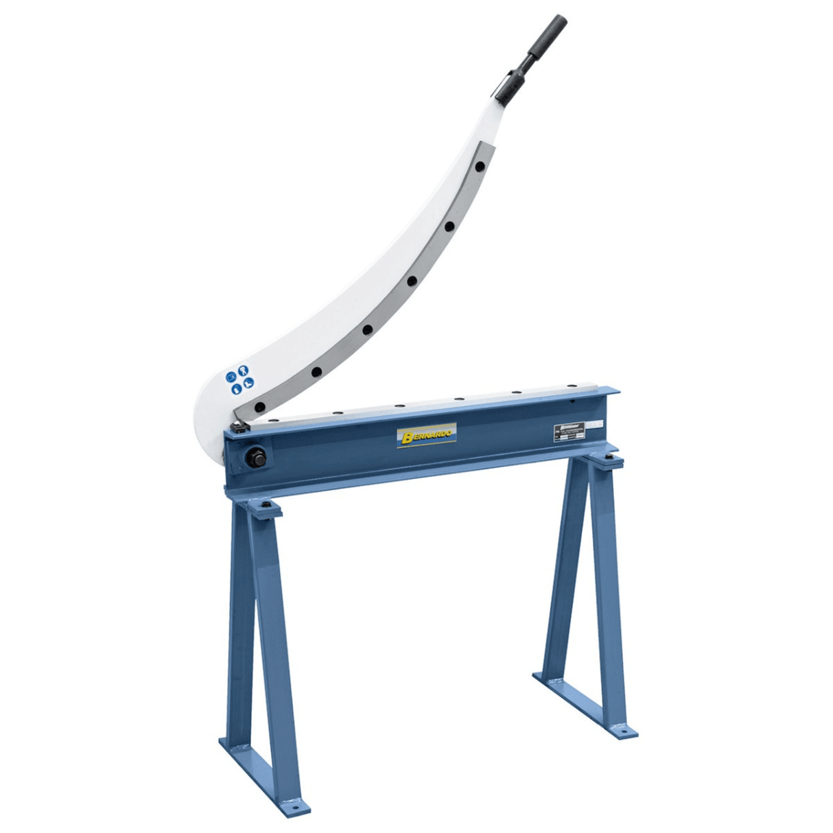 Bernardo Cesoia a leva HS 800 con basamento incluso, lama da 800 mm e capacità di taglio lamiera fino a 0,8 mm.