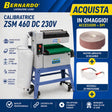 Calibratrice Bernardo ZSM 460 DC alimentazione 230V in versione combo, ideale per levigatura e calibratura precisa del legno con finitura uniforme.
