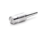 Contropunta rotante Record Power Coronet Falcon da 32 mm con perno elastico regolabile, ideale per tornitura sicura di legni duri e pezzi di grande diametro.