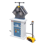 Curvatubi elettrica compatta Bernardo BPK 35 N2 con motore a due velocità, rulli standard e pedale con arresto di emergenza.