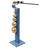 Bernardo Curvatubi manuale MR 200 F con capacità di piegatura fino a 180° e set completo di 10 segmenti intercambiabili.