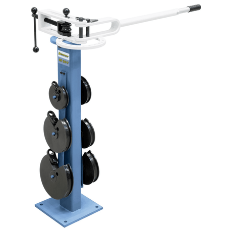 Bernardo Curvatubi manuale MR 250 F con angolo di piegatura fino a 180°, struttura robusta e set completo di segmenti intercambiabili.
