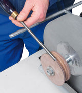 Disco di lucidatura in pelle profilata per sgorbie e utensili sagomati, compatibile con NTS 250 Top e Vario per affilature professionali