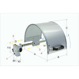 Protection devices for PTO 03/400 lathes