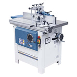 Vista della fresatrice T 800 F con tavolo scorrevole anodizzato, albero inclinabile fino a -45°, guida angolare e struttura compatta in ghisa per lavorazioni precise.