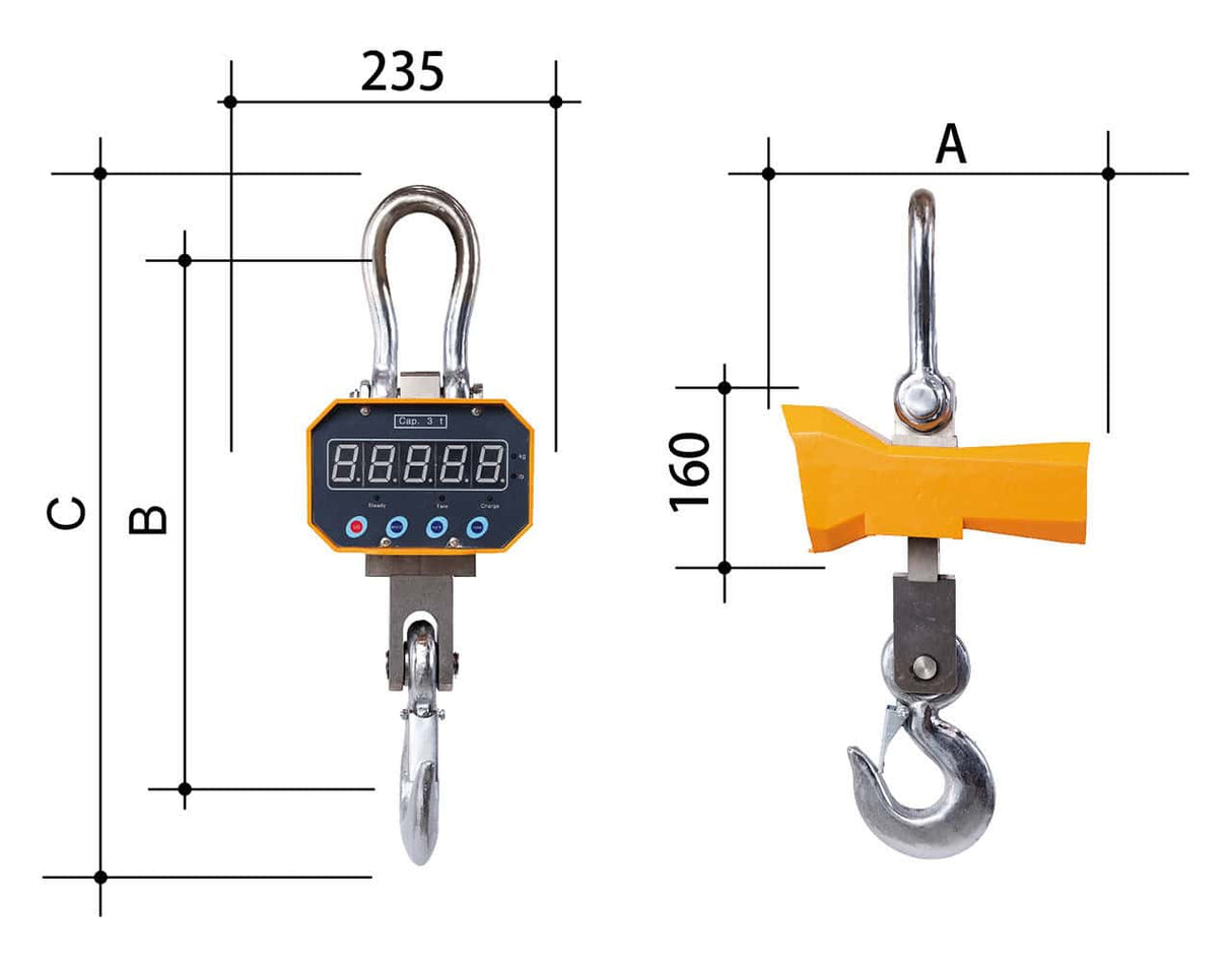 CW 15000 weighing hooks