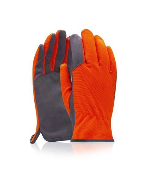 Guanti da lavoro ARDON® SIENOS con palmo in pelle sintetica PU e dorso in nylon/spandex, certificati EN388:2016, disponibili in vari colori e misure.
