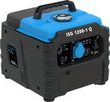 Generatore inverter Guede ISG 1200-1 Q compatto e leggero, con 2 porte USB e motore a benzina 4T OHV, ideale per campeggio e attività outdoor.