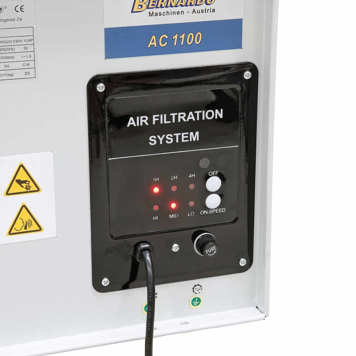 AC 1100 air filtration system
