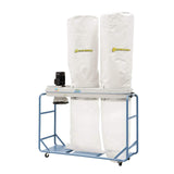 Bernardo FT 302 N – impianto di aspirazione 4200 m³/h con sacche filtro e trucioli, 4 attacchi Ø 100 mm e motore 3,0 kW.