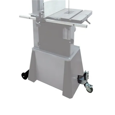 Kit ruote con struttura rinforzata, composto da due ruote fisse e una girevole, compatibile con seghe a nastro Laguna 1412 / 14BX e tornio 1216.