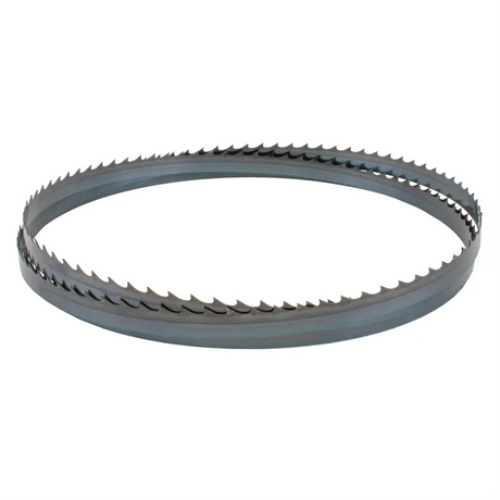 Lama professionale da 27 mm con dentatura a uncino per tagli profondi e precisi su legno massiccio, compatibile con sega a nastro LAGUNA 18BX.