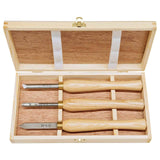 Mini F-shaped turning blade set, HSS, 3 pieces.
