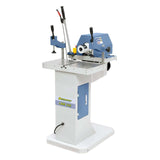 Mortasatrice da 400 V con struttura in acciaio e tavola in ghisa, completa di accessori per lavorazione porte e giunzioni tenone.