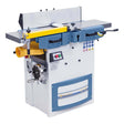 Pialla combinata a filo e spessore Bernardo AD 260 230 V con tavoli in ghisa, albero a 3 coltelli HSS e recinzione in alluminio inclinabile, ideale per lavorazioni professionali e precise del legno.