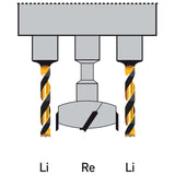 Portapunta da 43 mm per maniglie finestra con
