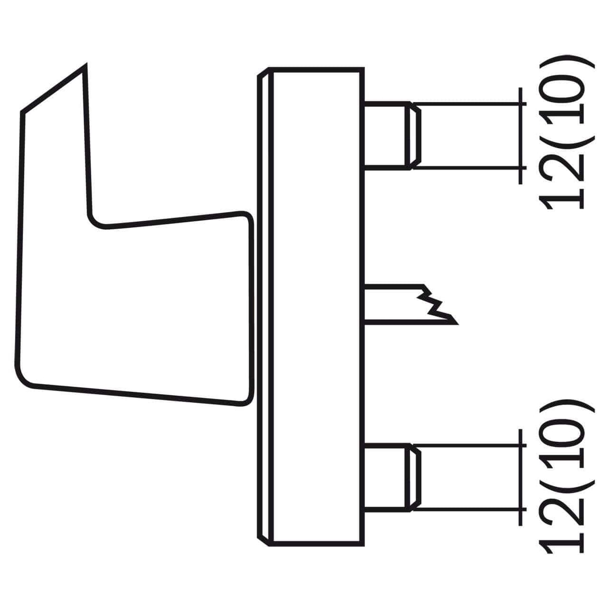 Portapunta da 43 mm per maniglie