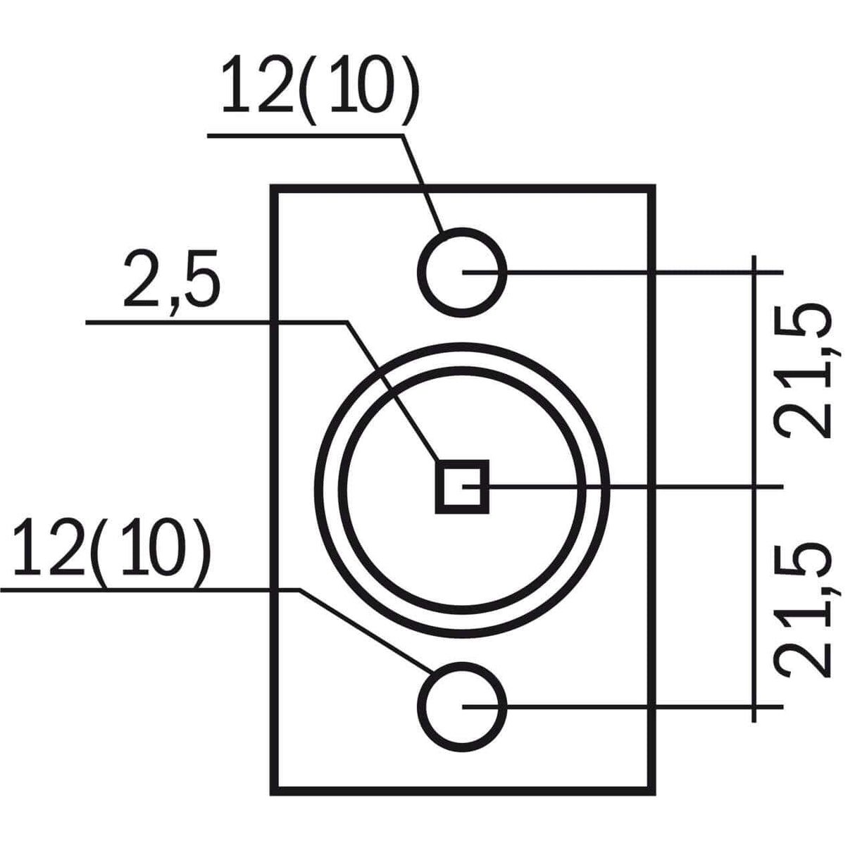 Portapunta da 43 mm per