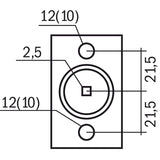 Portapunta da 43 mm per