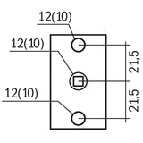 Portapunta per maniglie finestra con supporto