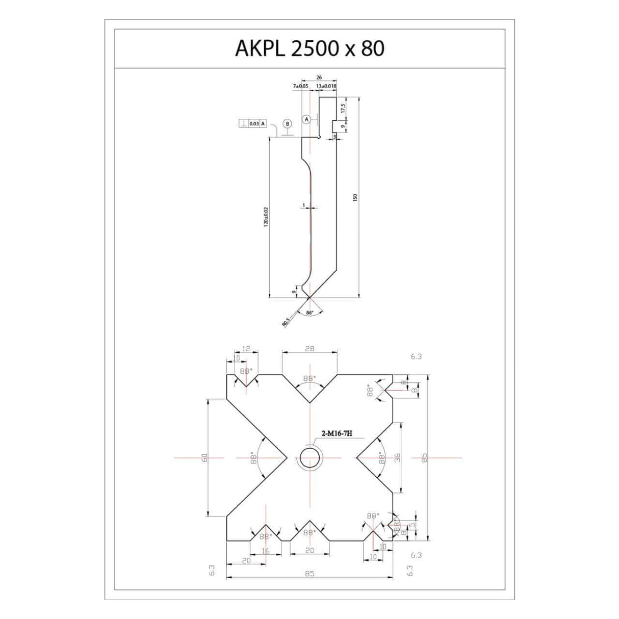 AKPL 2500 x 100 hydraulic press brake