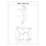 AKPL 2500 x 80 hydraulic press brake