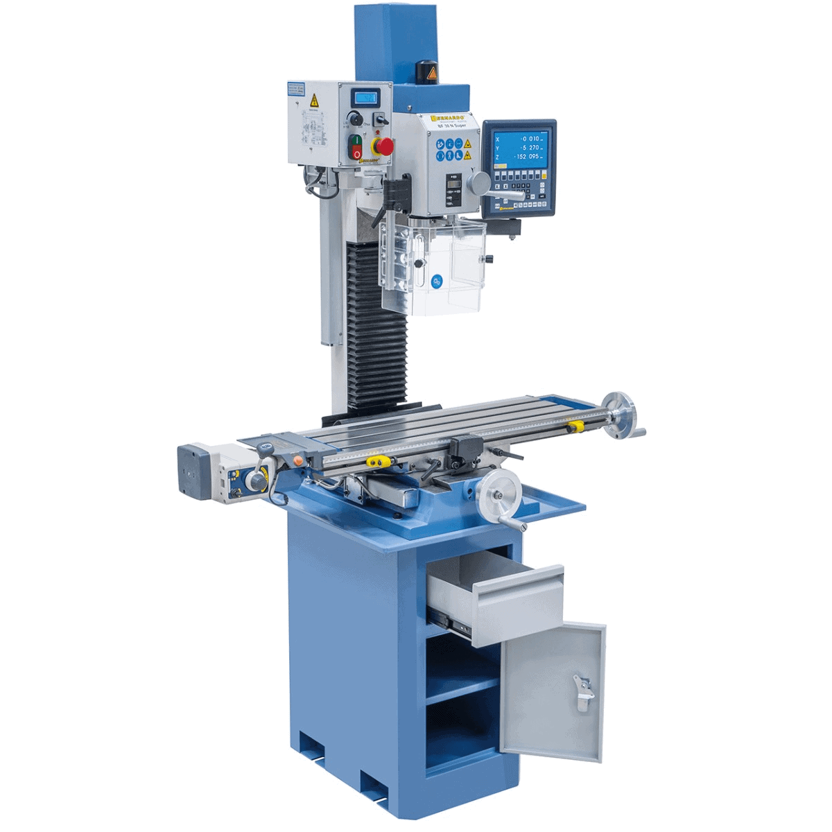 Drill and milling machine BF 30 N Super with feed and 3-axis display ES-12 V