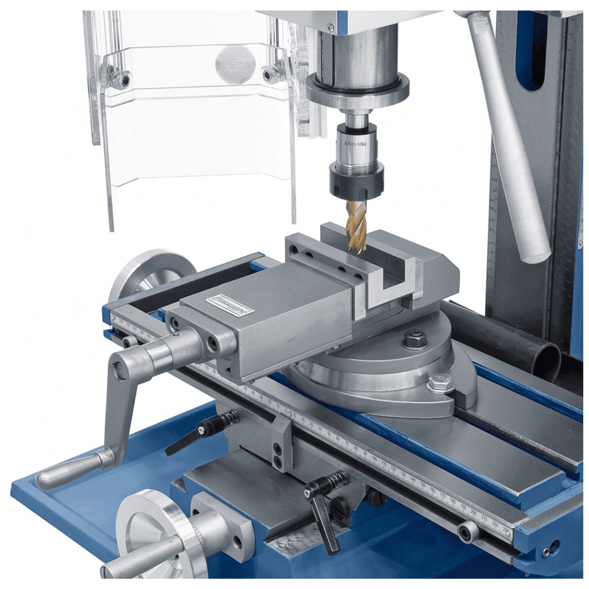 KF 18 Top drilling and milling machine incl. 3-axis digital display 