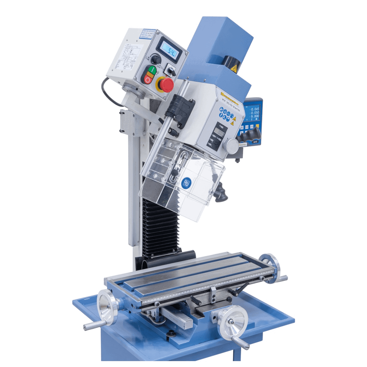 KF 25 D Vario drilling and milling machine with 3-axis digital display