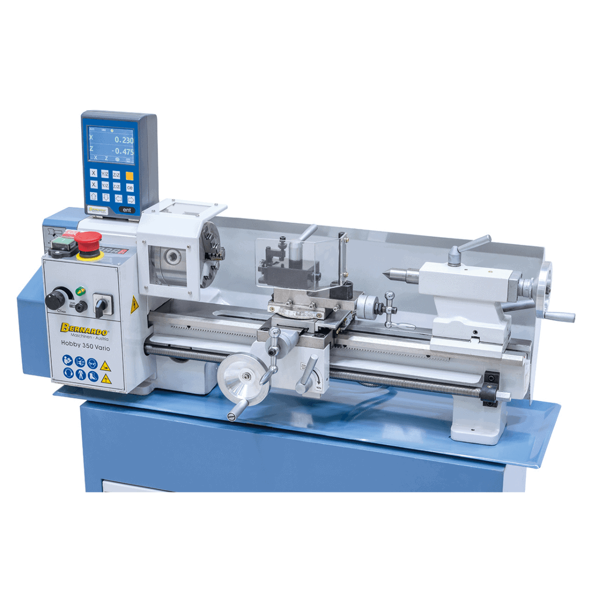 Hobby 350 Vario / 230 V lathe with 2-axis digital display DT 40