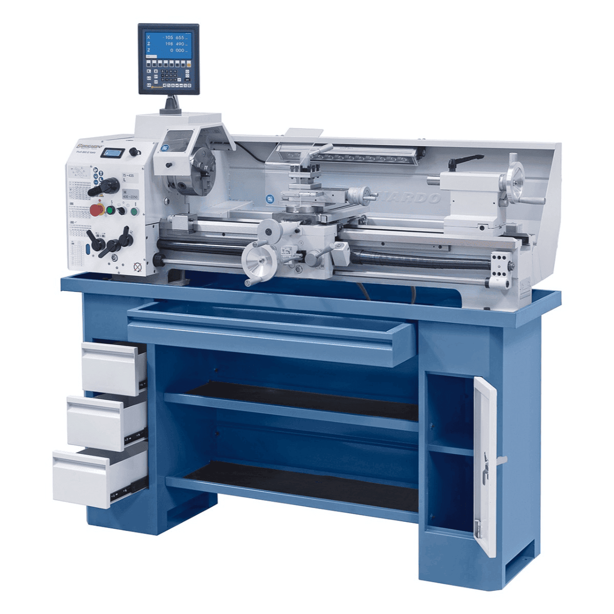 Profi 880 G Vario Lathe - 230 V incl. 2-axis digital display