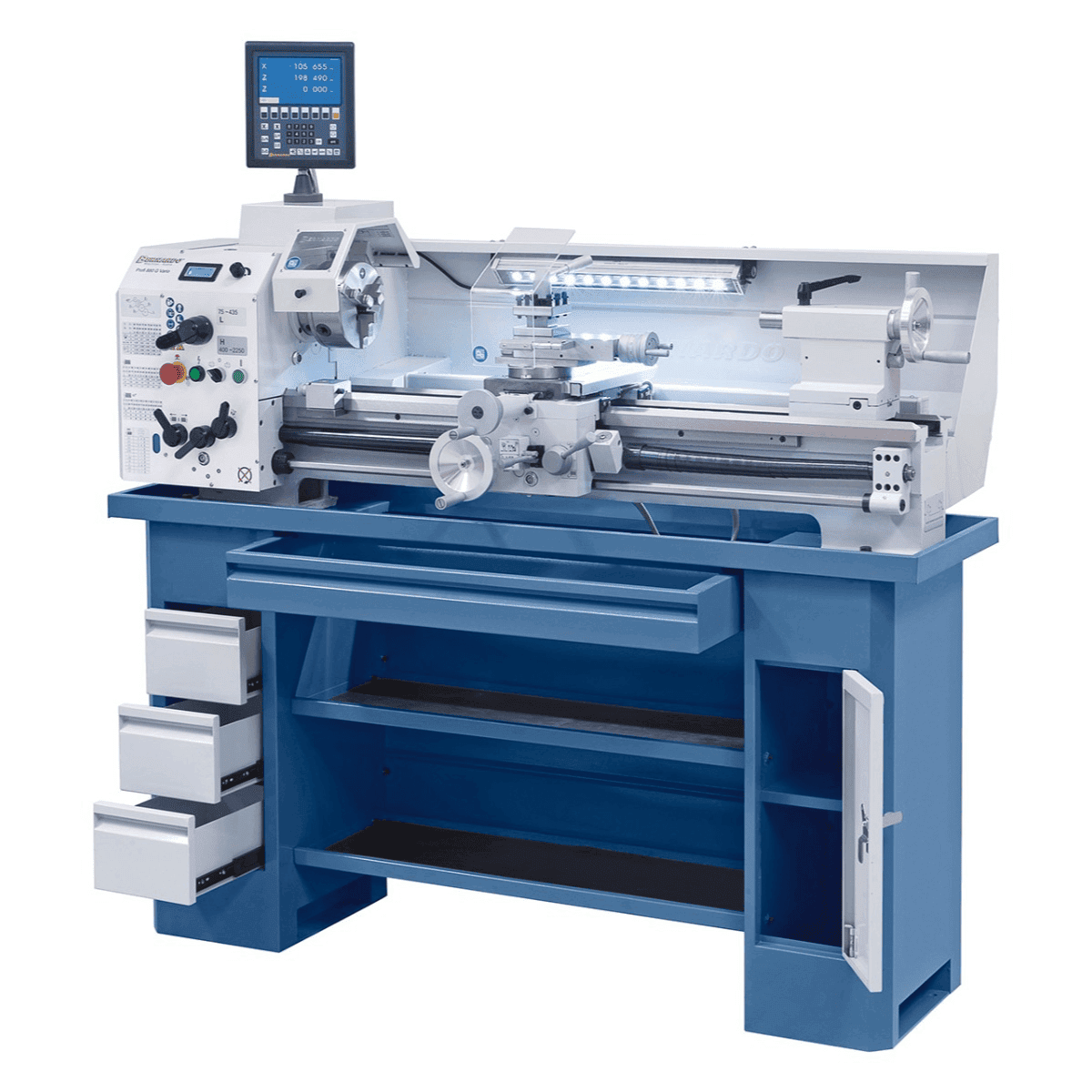 Profi 880 G Vario Lathe - 230 V incl. 2-axis digital display