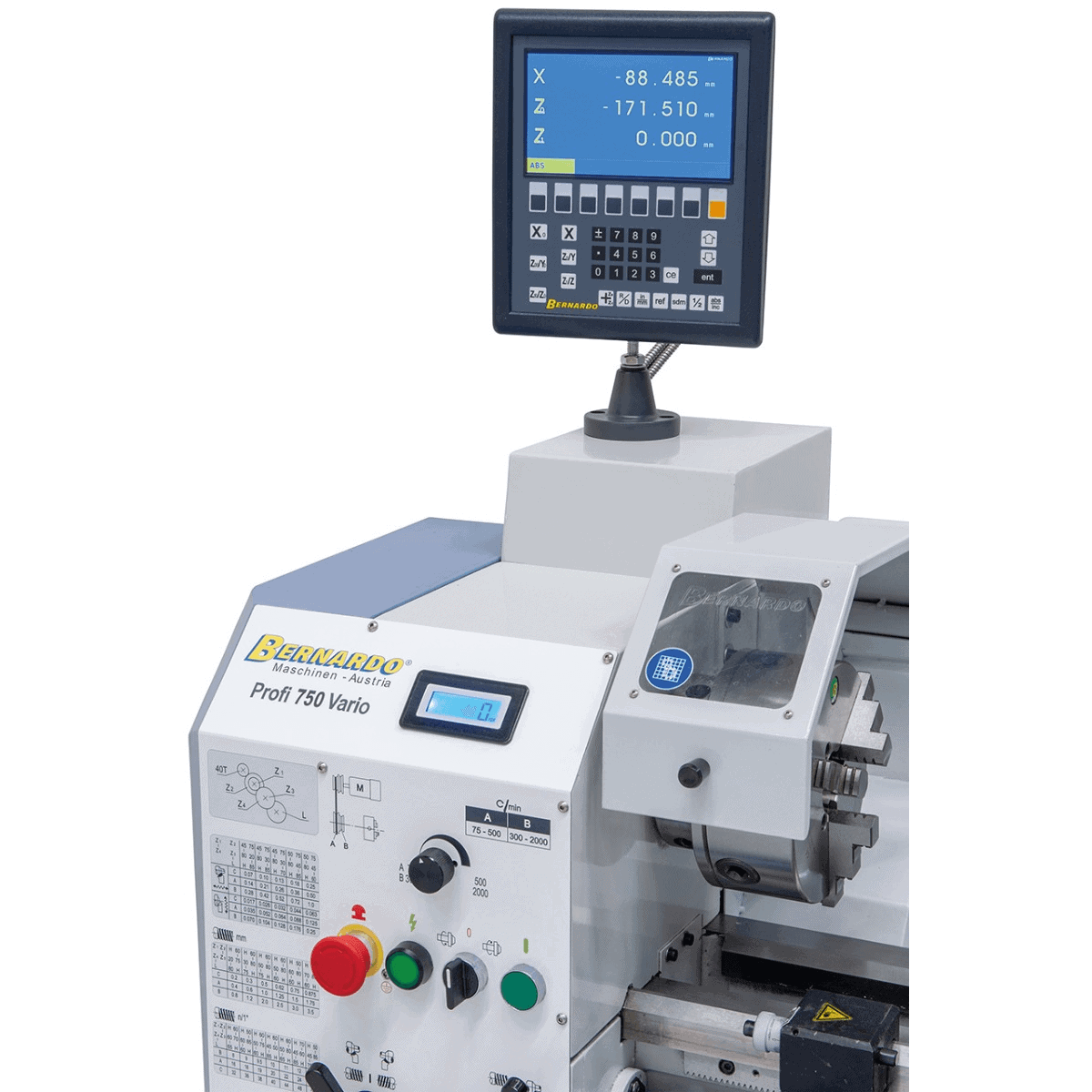 Profi 750 Vario Lathe / 400 V incl. 2-axis digital display ES-12 V