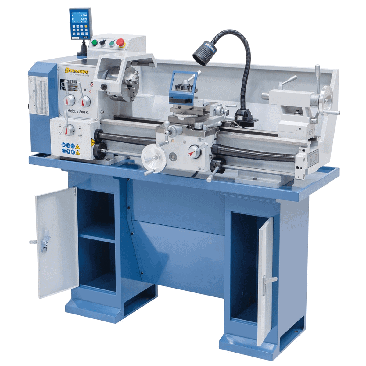 Hobby Lathe 800 G / 400 V with 3-Axis Digital Readout DT 40