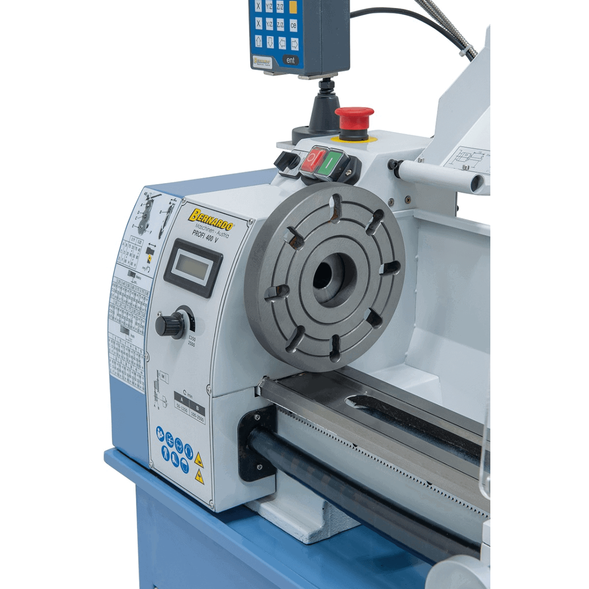 Profi 400 V / 230 V lathe incl. 2-axis digital display DT 40