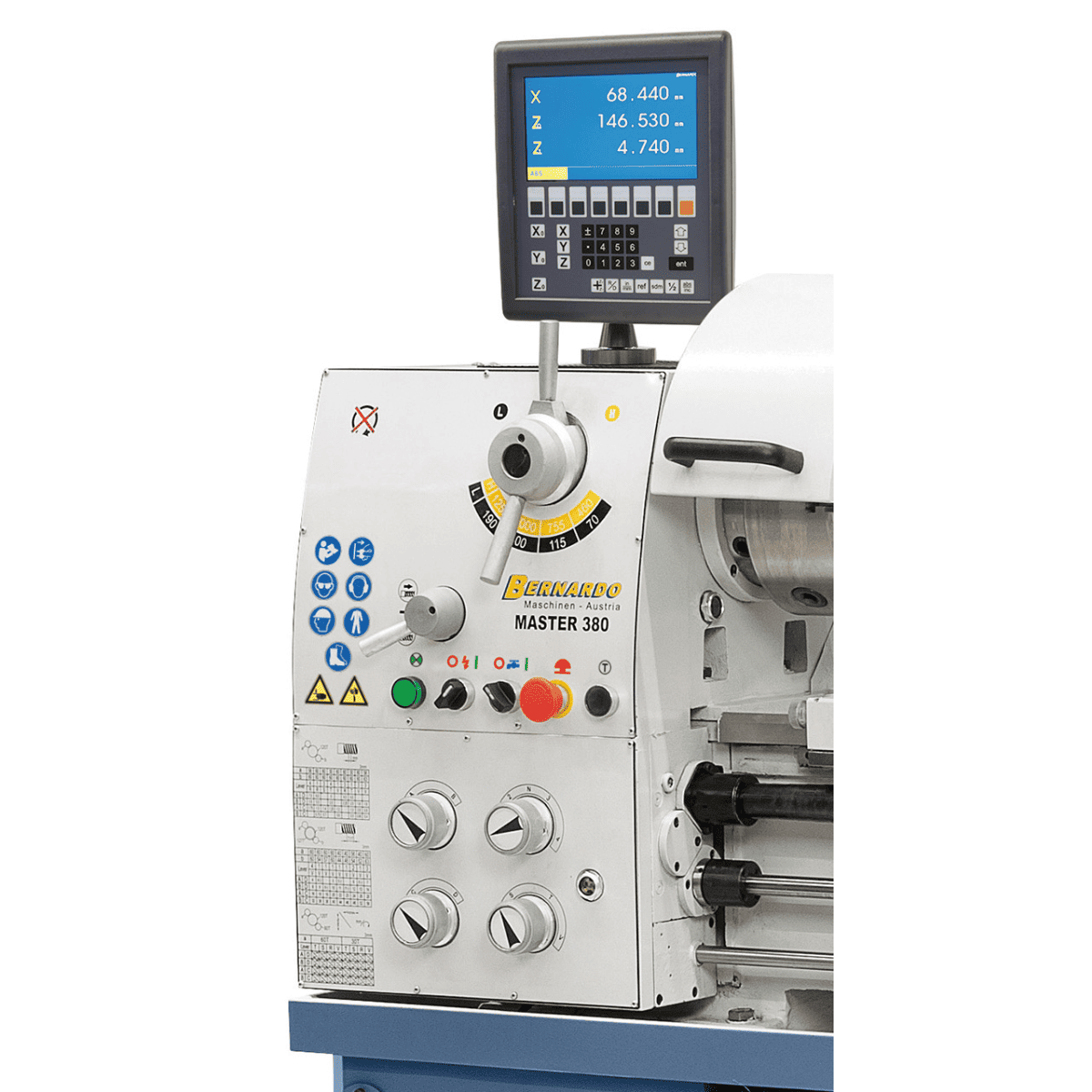 Master 380 Universal Lathe with Digital Display 