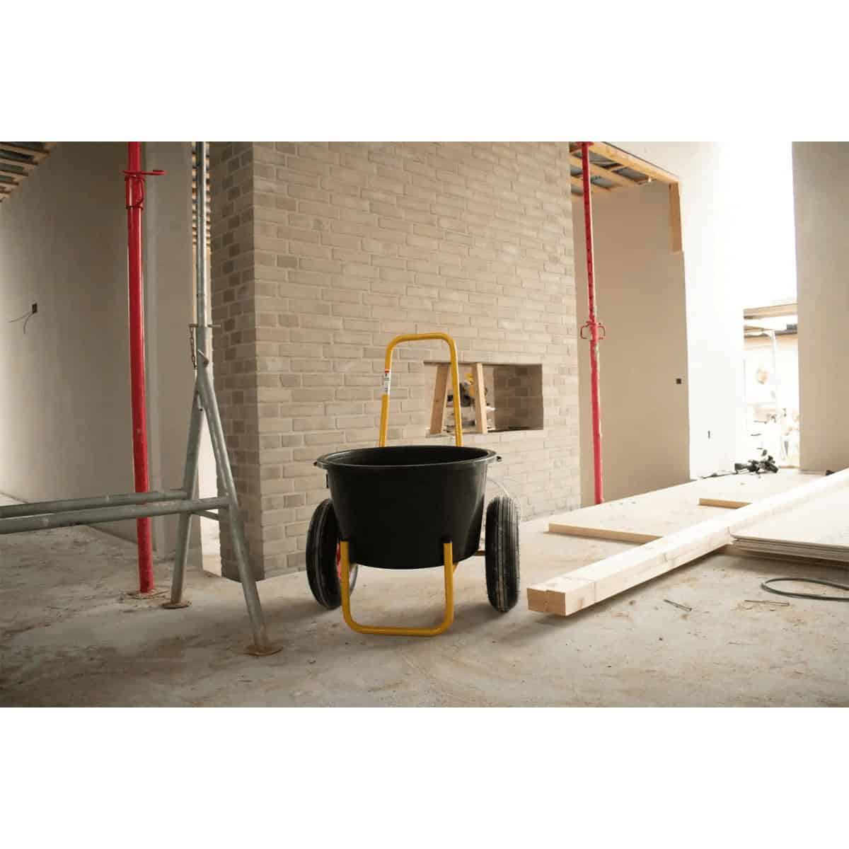 65 litre bucket trolley for bricklayers.
