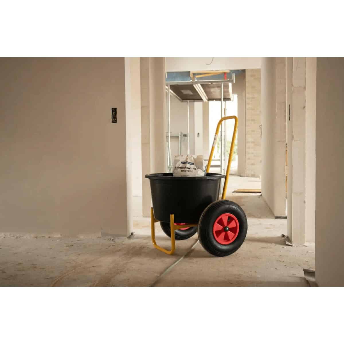 65 litre bucket trolley for bricklayers.