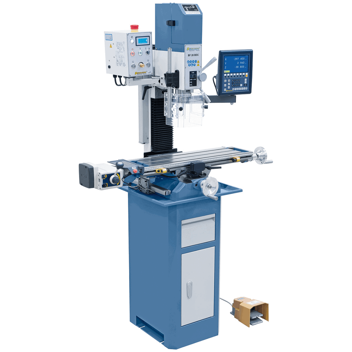 BF 28 BDC drilling and milling machine with 3-axis feed and position display 