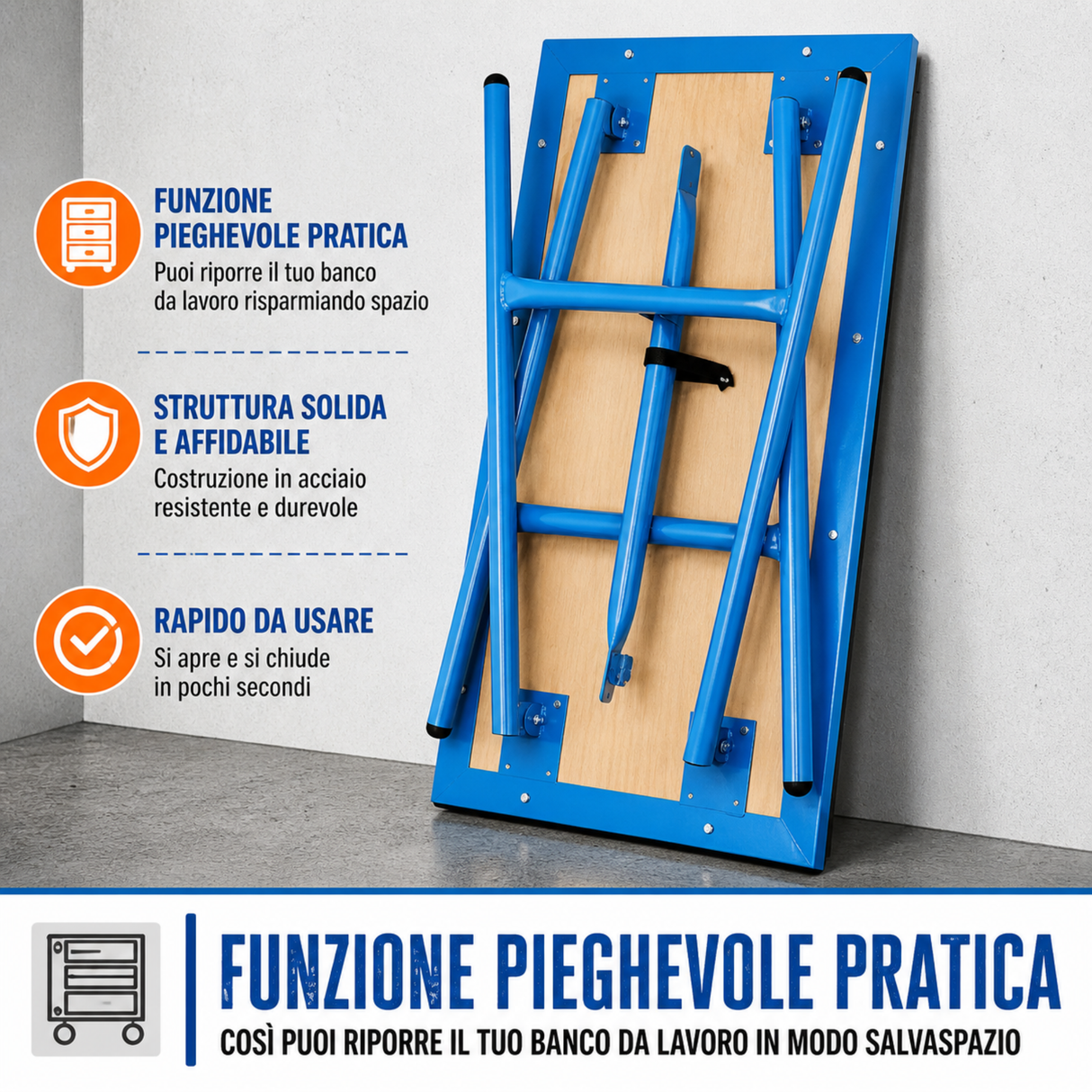 Banco da lavoro Guede da lavoro pieghevole Güde GWB 100/50F