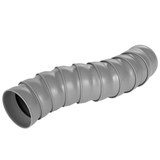 Prolunga autoportante per tubo di aspirazione da 2,5 pollici, lunga 300 mm con 9 snodi orientabili, ideale per aspirazione polveri nella tornitura del legno.