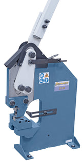 Punzonatrice manuale Bernardo LS 20 con leva lunga, gola 160 mm e punzone Ø 16 mm, adatta per fori tondi fino a Ø 20 mm su lamiere metalliche.