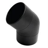 Raccordo curvato a 45° per Tubo di Aspirazione da 100 mm