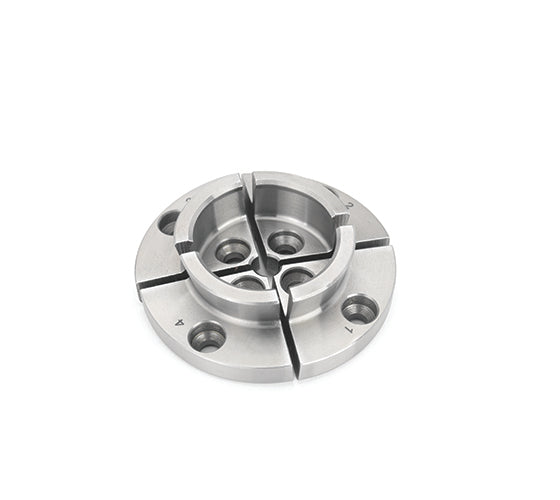 Ganasce standard da 40 mm Record Power con profilo a coda di rondine e presa a becco di falco, compatibili con mini mandrini SC1 e SC2.