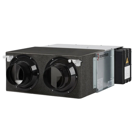 Recuperatore di calore Reventon serie INSPIRO BASIC, progettato per garantire un ricambio d’aria efficiente con recupero energetico. Dotato di scambiatore a piastre ad alta efficienza, struttura compatta e ventilatori integrati, è ideale per applicazioni residenziali e commerciali che richiedono comfort termico e risparmio energetico.