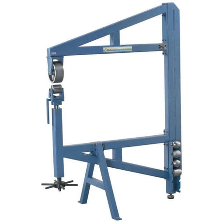 Bernardo Ruota inglese RSM 1040 con gola da 1080 mm, 5 rulli inferiori intercambiabili e ruota principale Ø 180 x 75 mm.