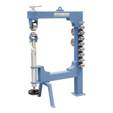 Bernardo Ruota Inglese RSM 830 con 9 rulli inferiori, 3 superiori e meccanismo a sgancio rapido, ideale per restauro auto e lavorazioni lamiera.